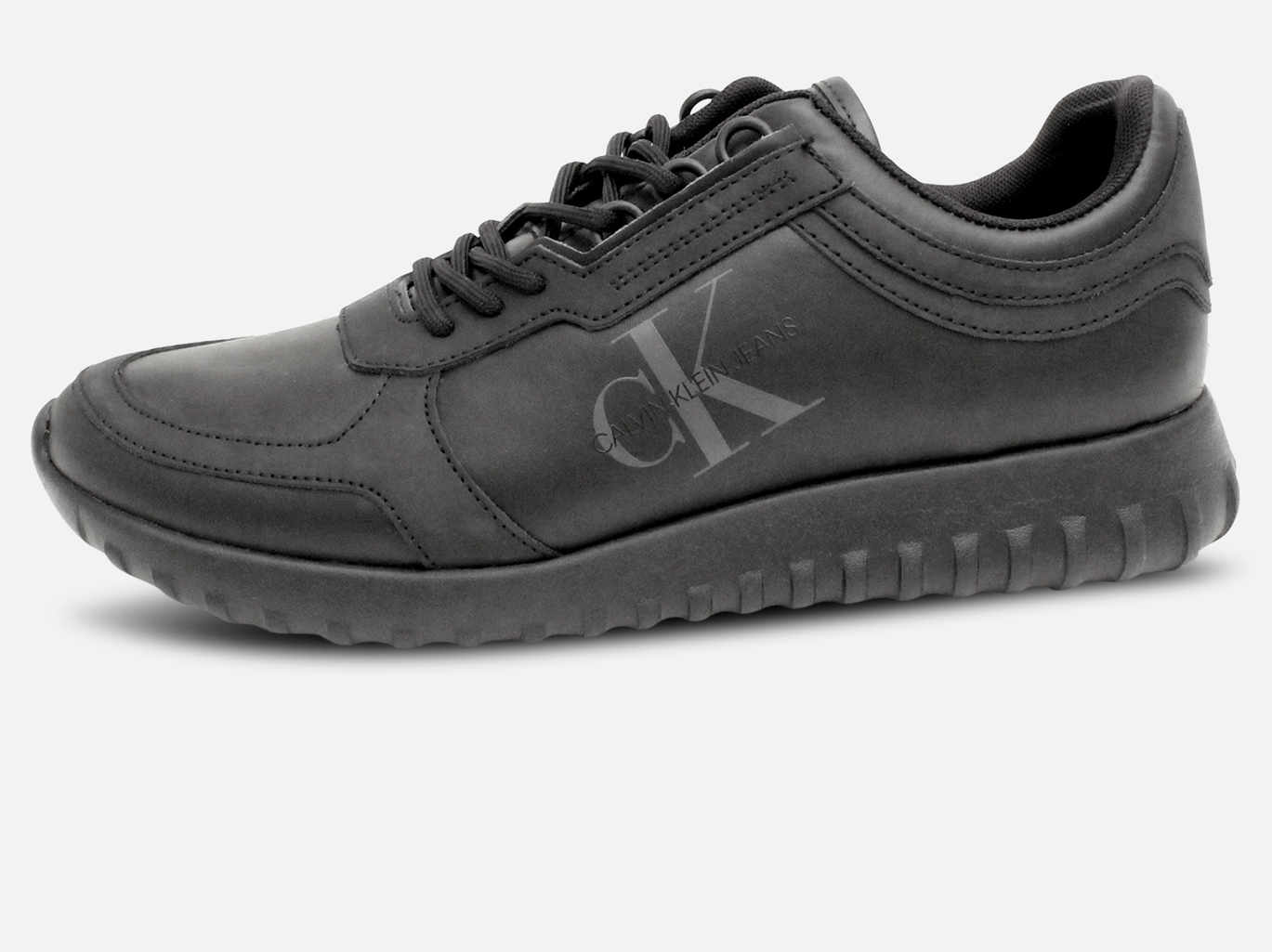 Calvin Klein Mens Desginer All Black Training Shoes