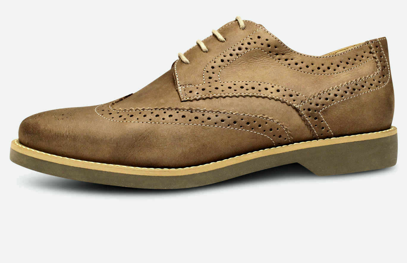 Anatomic & Co Brown Olive Comfort Lace Up Brogues