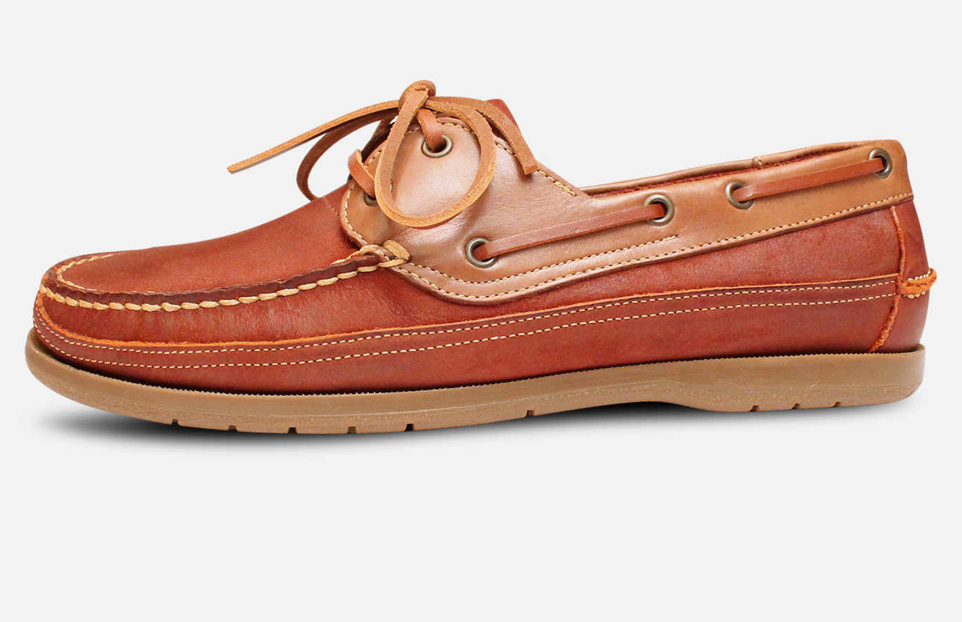 Anatomic & Co Rust Brown Nubuck Comfort Boat Shoes
