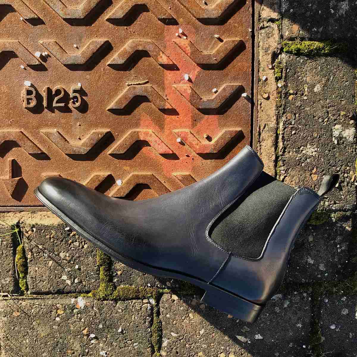Dark Grey Anthracite Mens Chelsea Boots