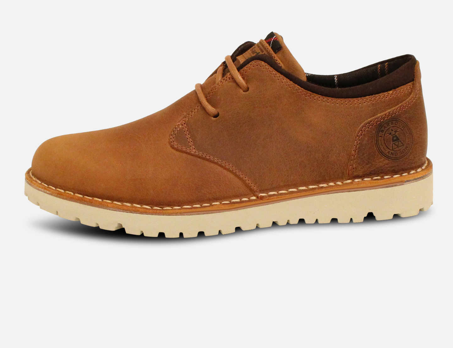 Barbour Casual Cognac Tan Designer Nubuck Shoes