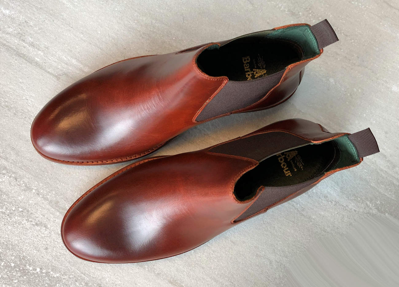 Barbour Waxy Brown Bedlington Chelsea Boots