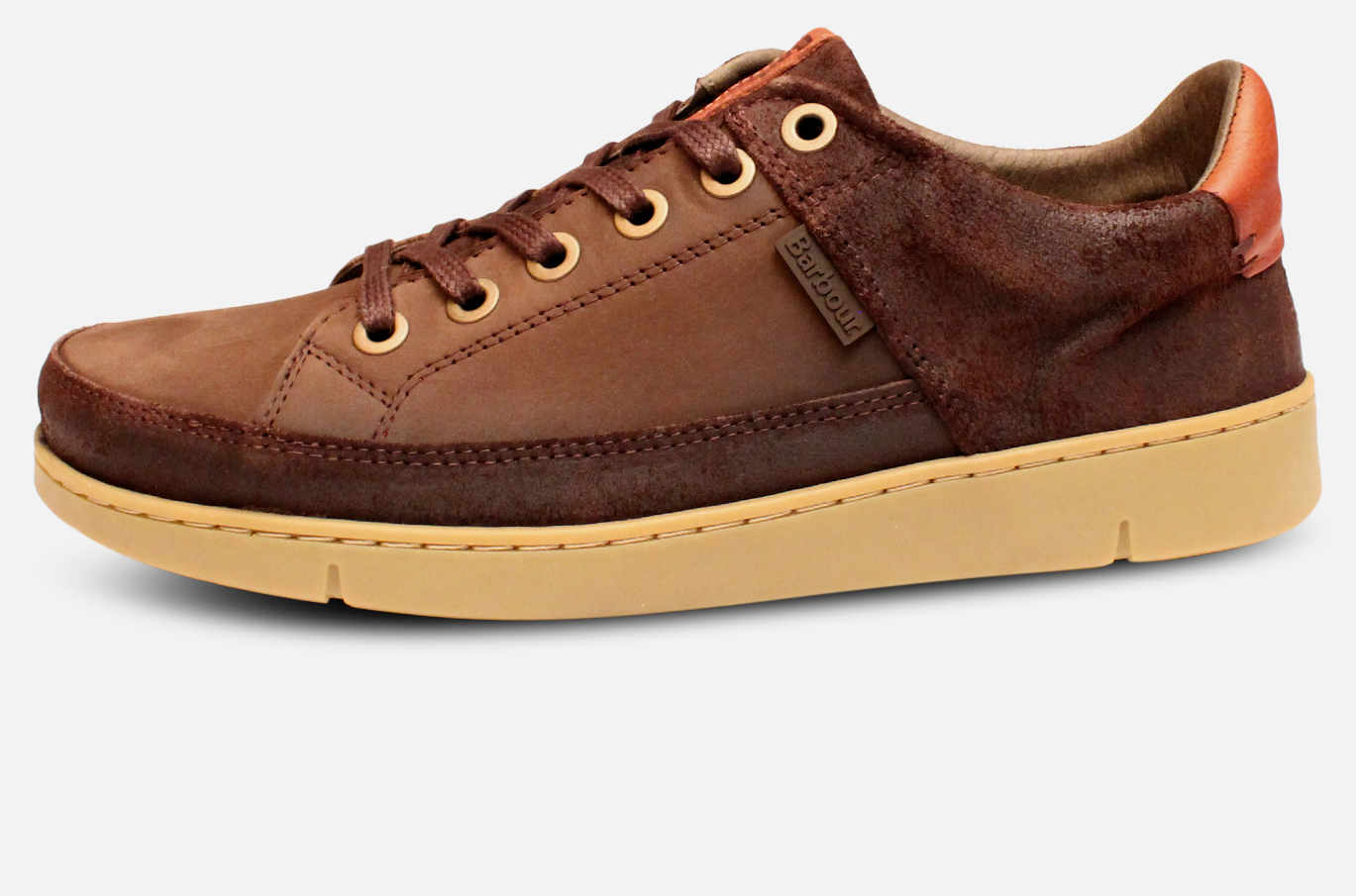 Barbour Bilby II Waxy Brown Suede Casual Lace Up Shoe