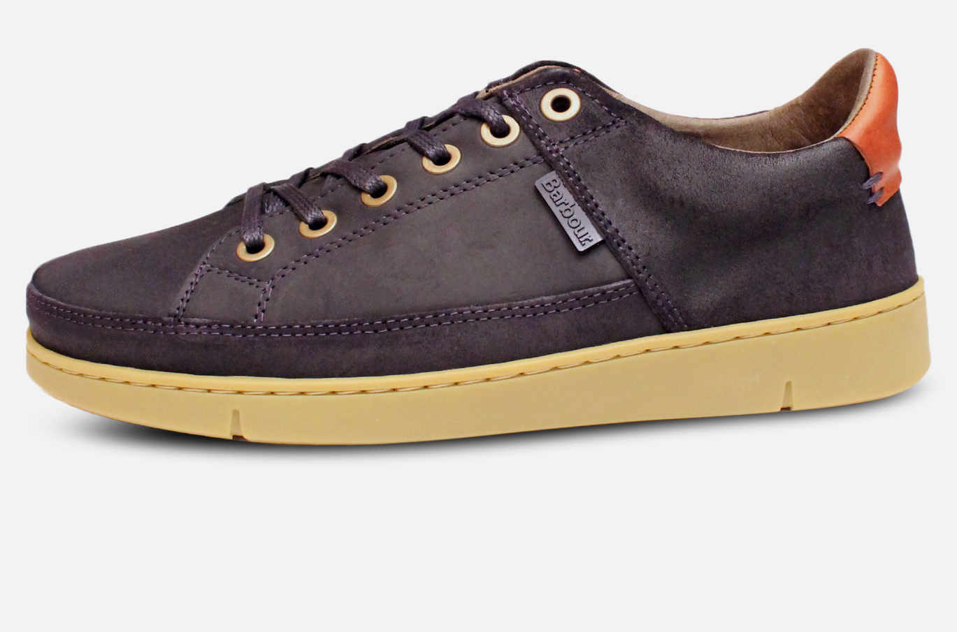 Barbour Waxy Navy Blue Bilby II Lace Up Casual Shoes