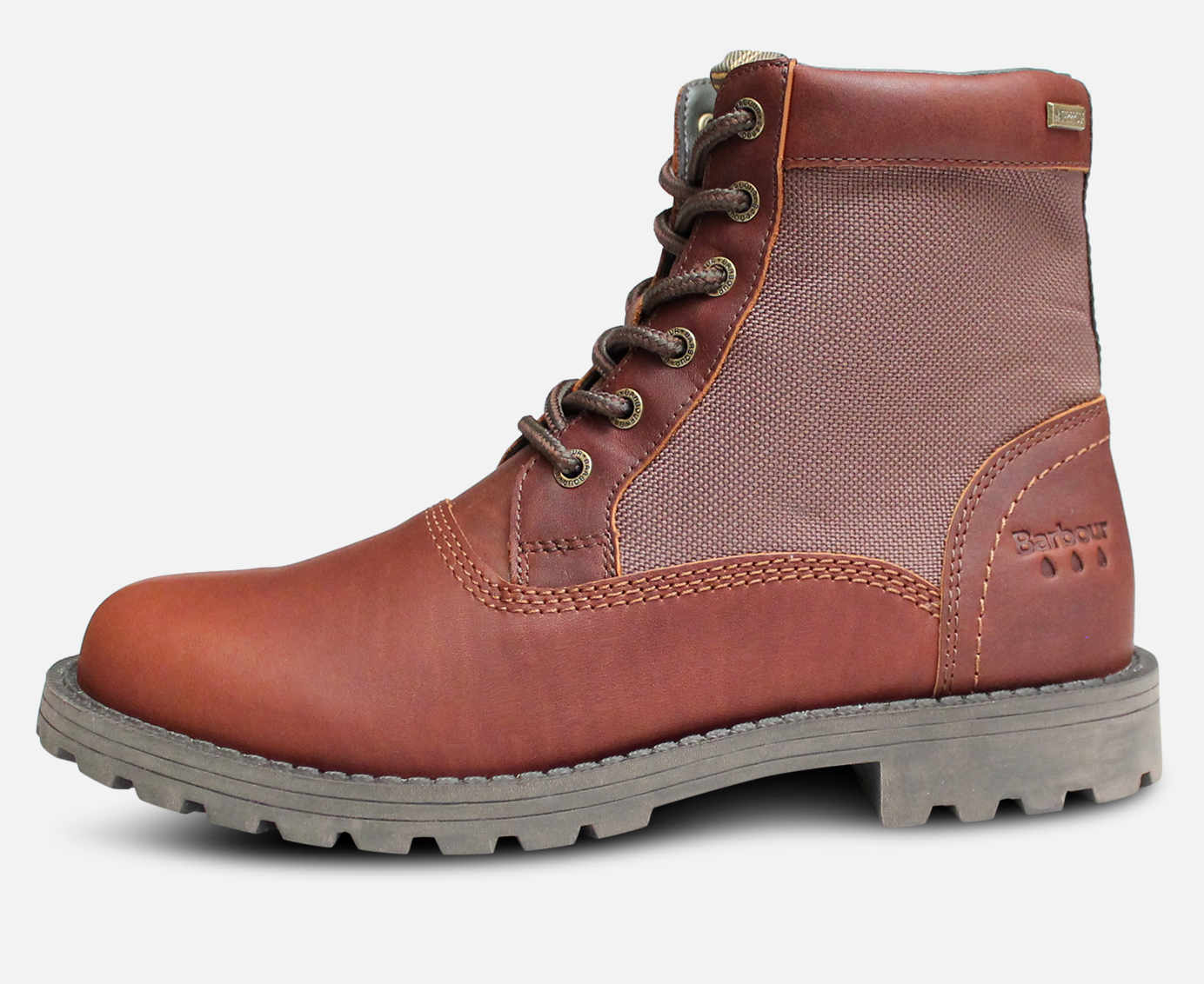 Barbour Weatherproof Cheviot II Boots in Hickory Leather
