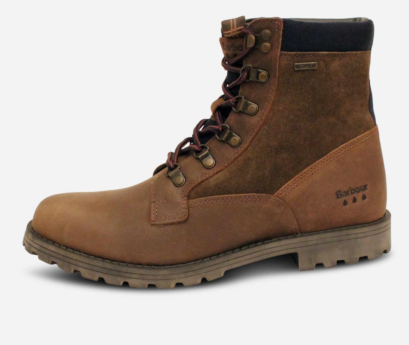 Barbour Chiltern II Olive Brown Waterproof Walking Boots