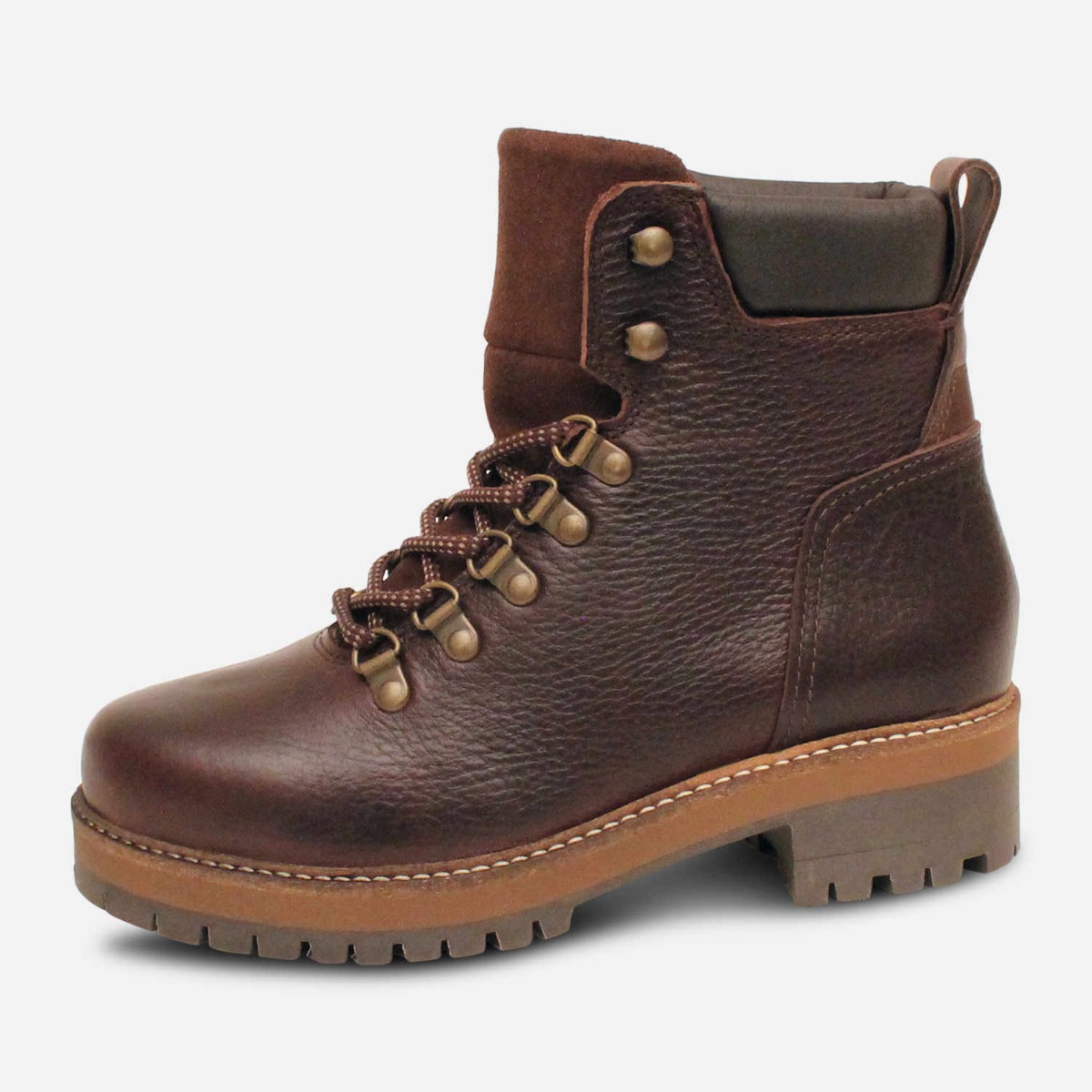 Barbour Luxury Stanton Trekking Boot In Dark Brown