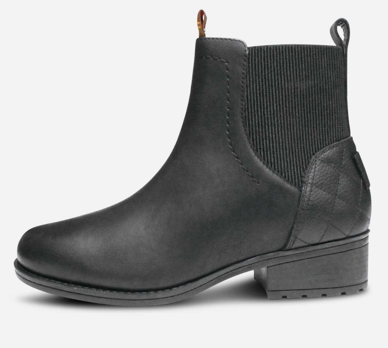 Barbour Eden Heel Ankle Chelsea Boots in Black