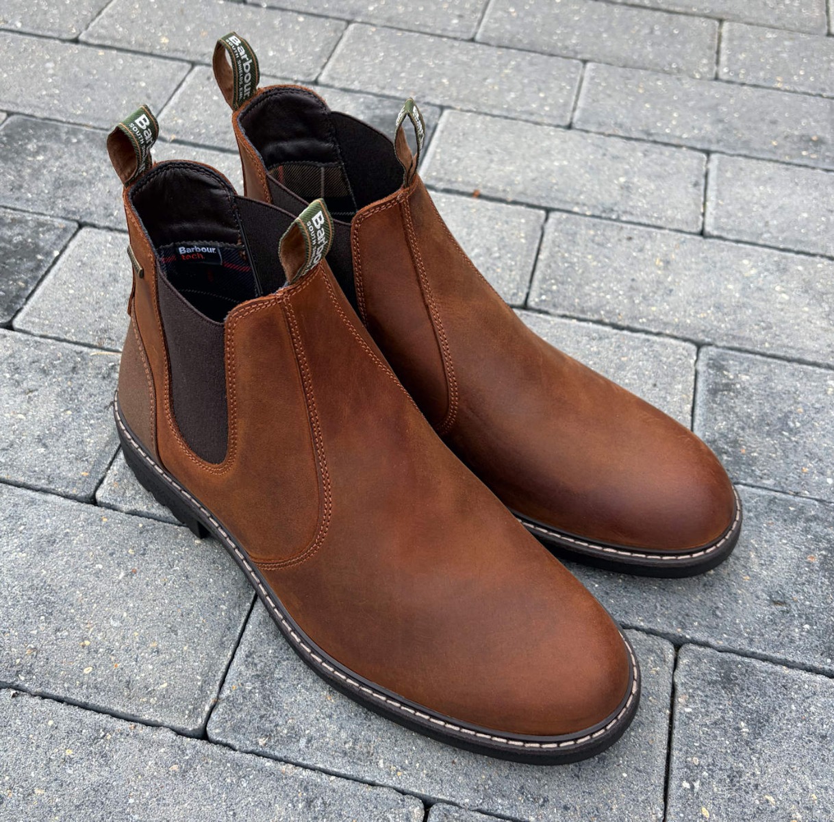 Barbour Mid Brown Waterproof Mens Chelsea Boots