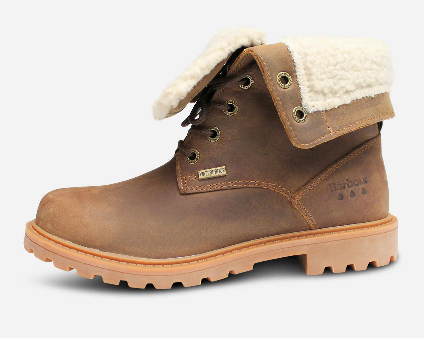 Barbour Warm Lined Brown Waterproof Hamsterly II Boots