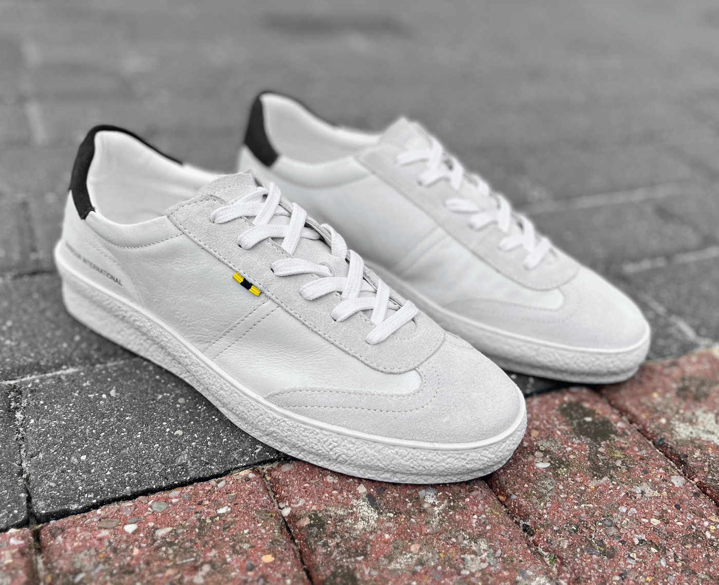 Barbour International Designer White Lace Up Training Shoe