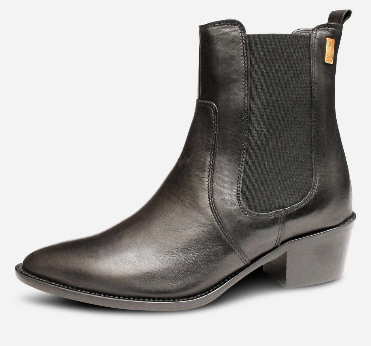 Barbour International Heeled Supple Black Chelsea Boots