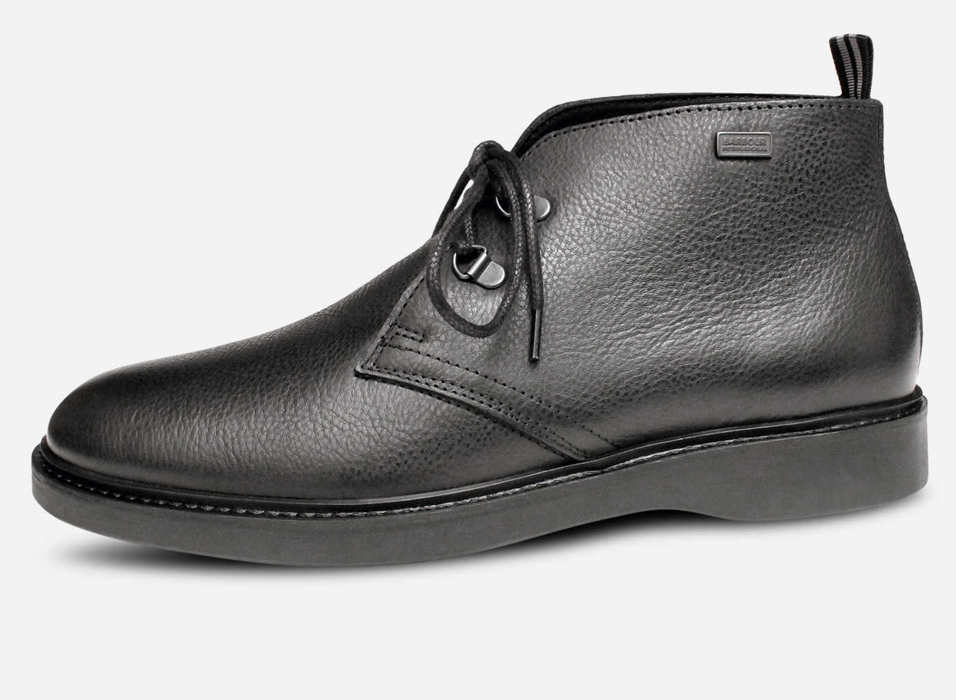 Barbour International Black Rubber Soled Chukka Boots