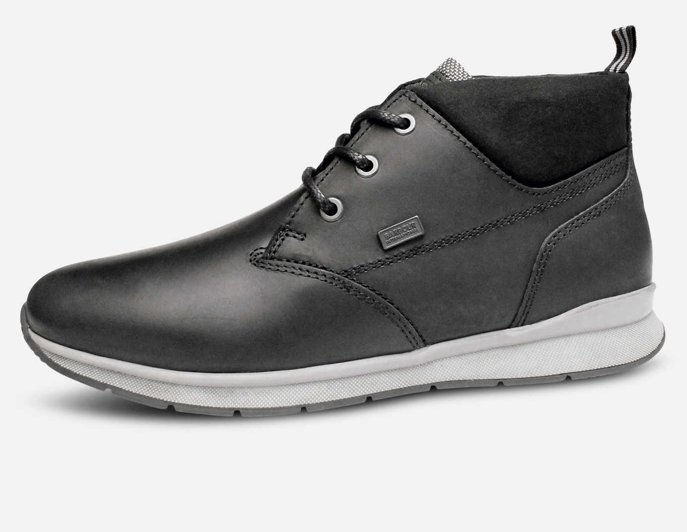 Barbour International Matt Black Leather Designer Demi Boot