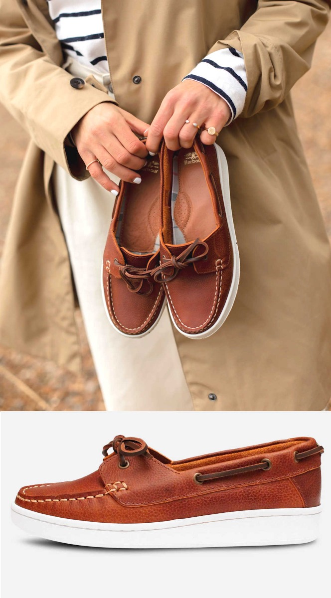 Barbour Miranda II Luxury Brown Designer Boat Shoes