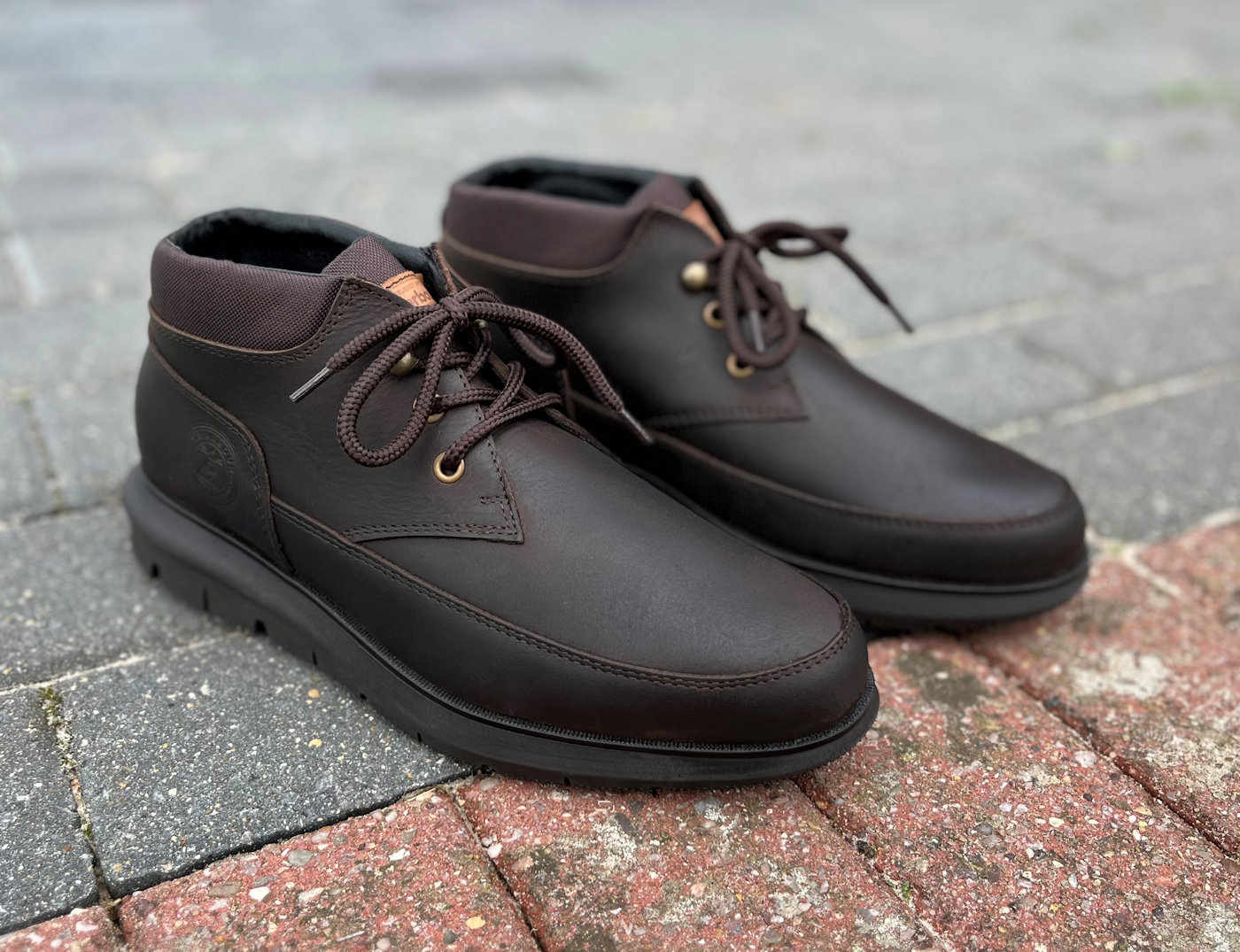 Barbour Mens Rubber Sole Brown Waxy Leather Chukka Boot