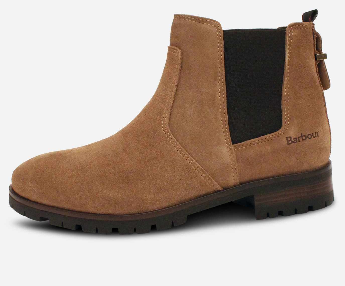 Barbour Designer Nina II Chelsea Boots in Taupe Suede