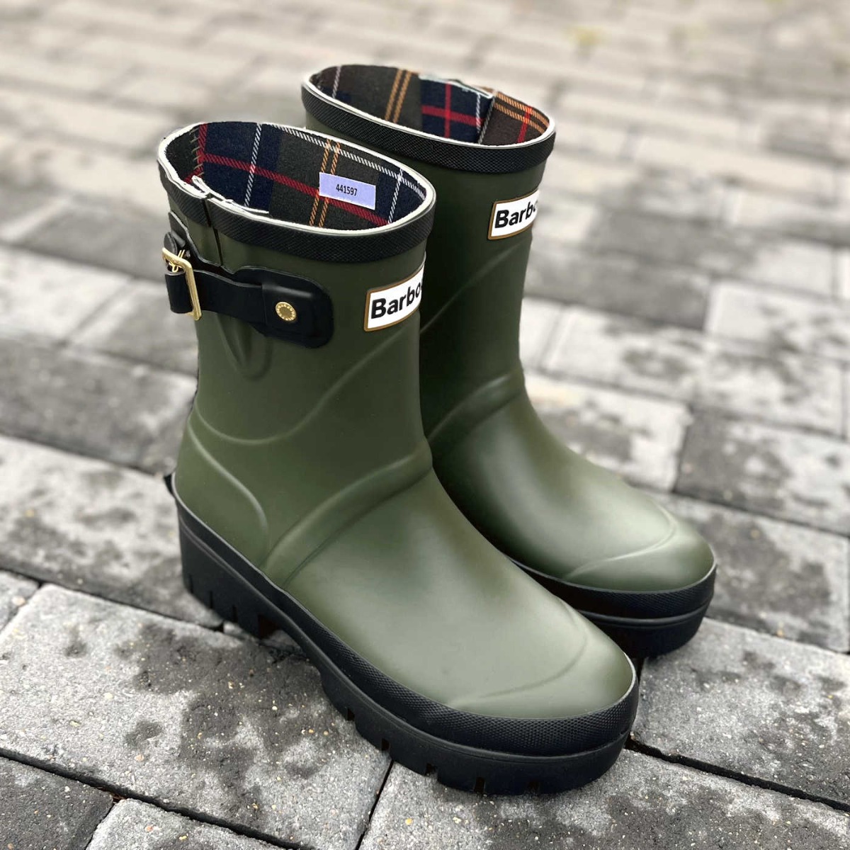 Barbour Raelynn II Olive Waterproof Buckle Boot Wellies