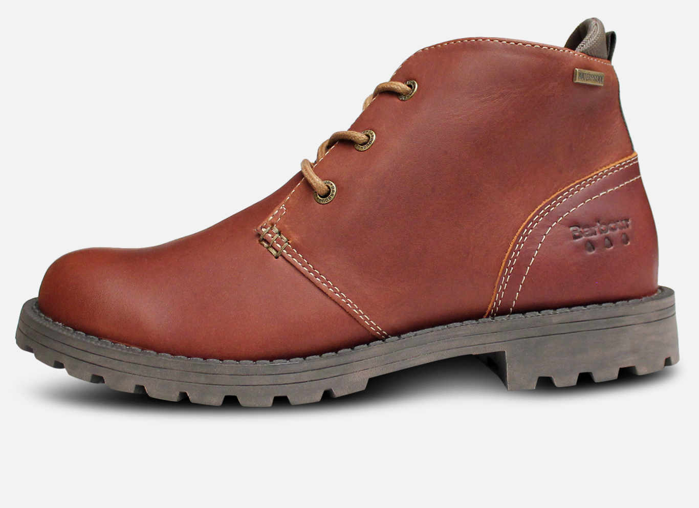 Barbour Pennine II Weatherproof Chukka Boot in Waxy Chestnut