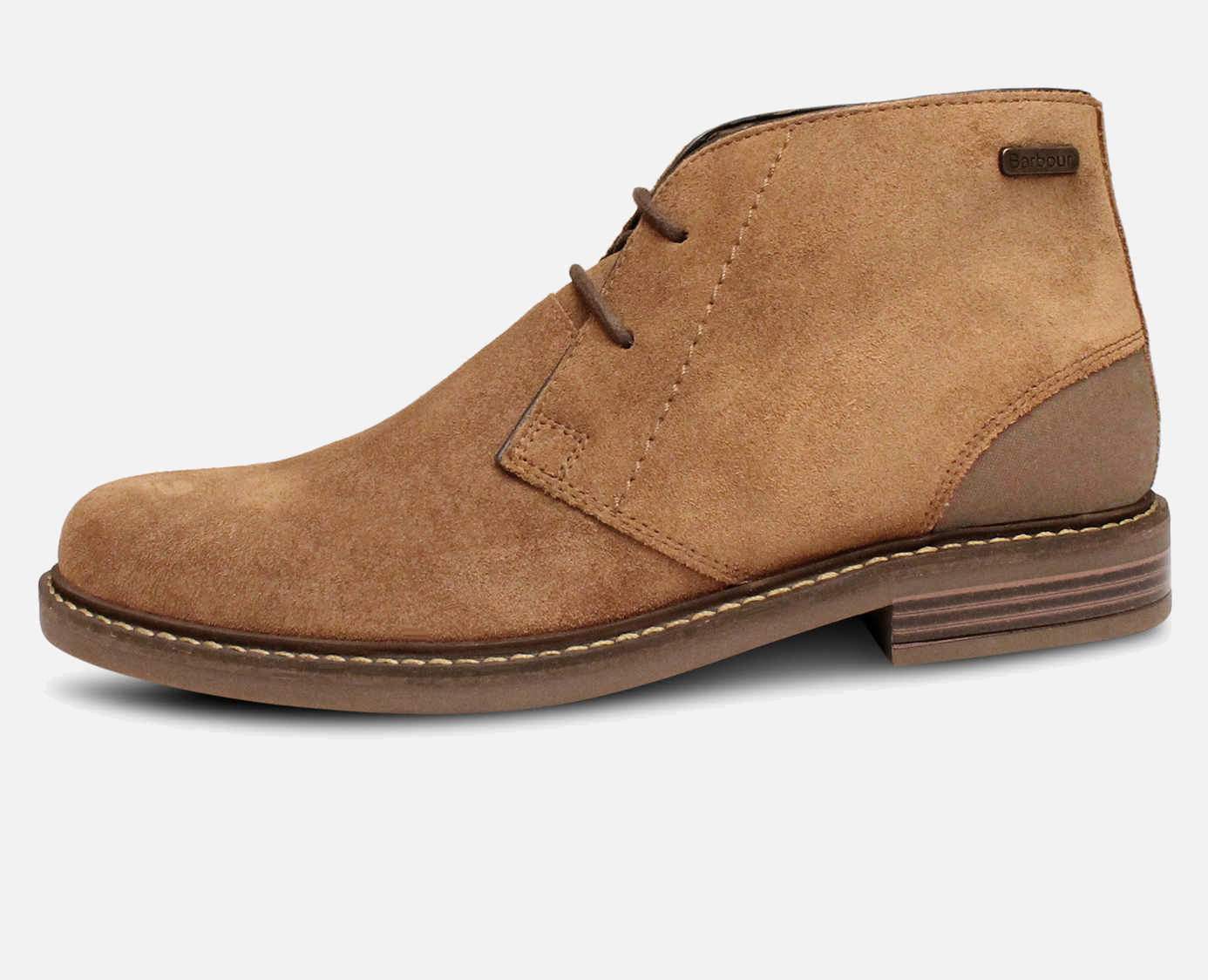 Barbour Taupe Suede Readhead Lace Up Ankle Boots