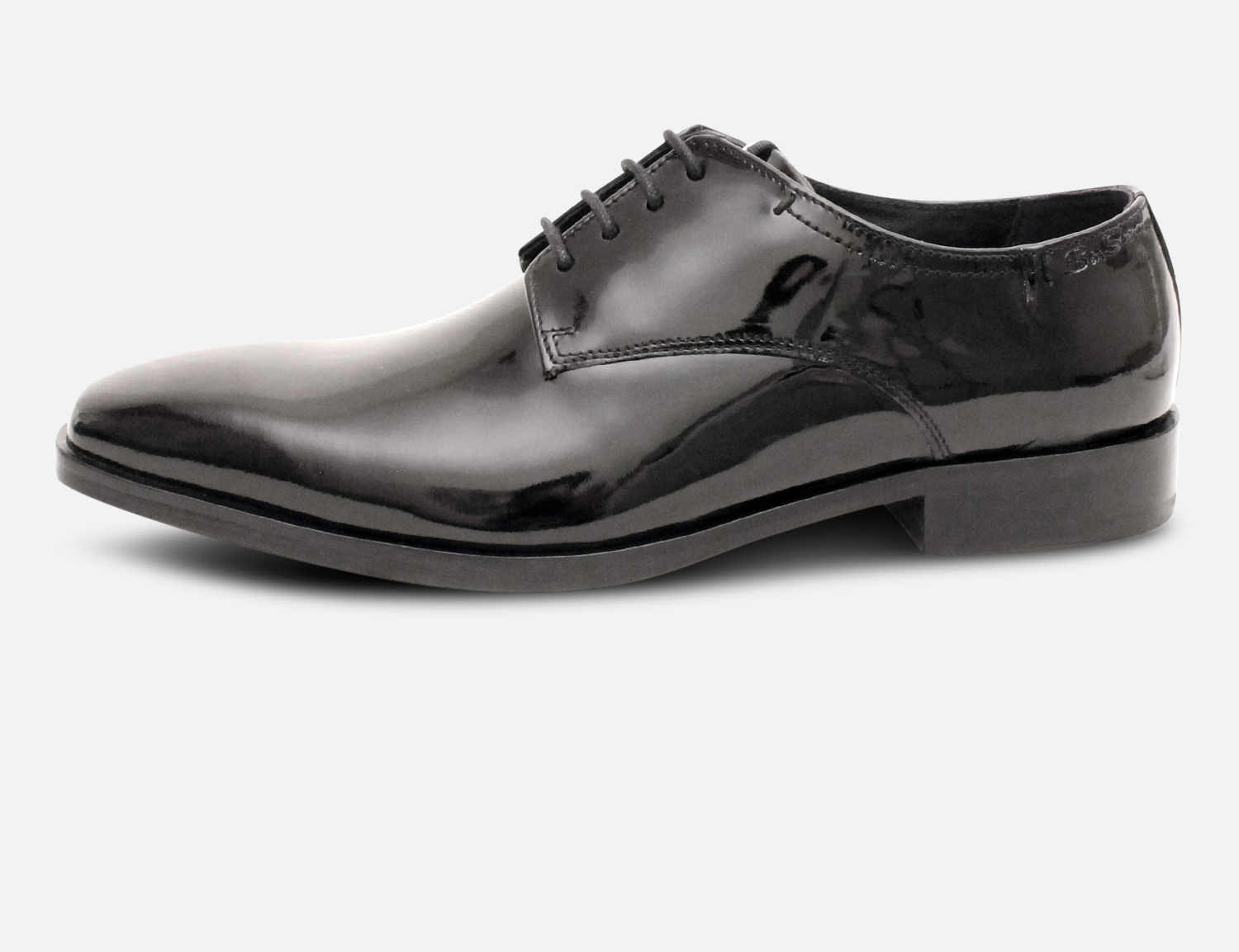 Formal Black Patent Mens Leather Lace Up Dress Shoes