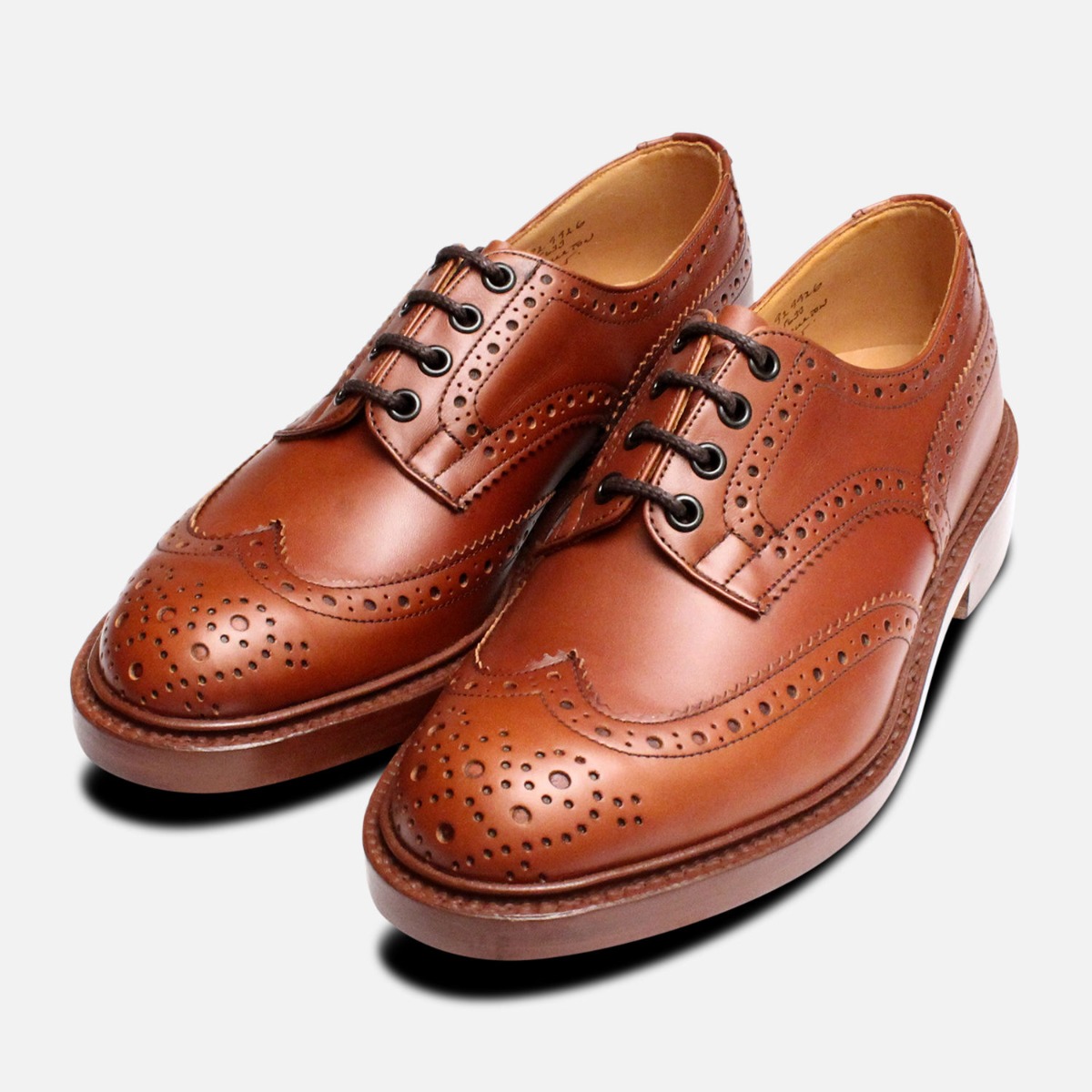 Trickers Bourton Marron Brogue Shoes