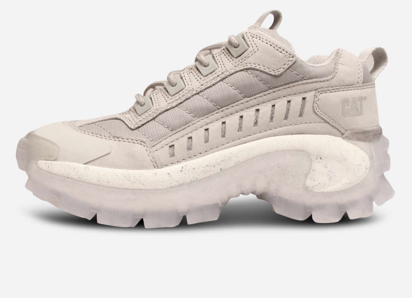 Designer Caterpillar Grey Intruder Chunky Womens Trainers