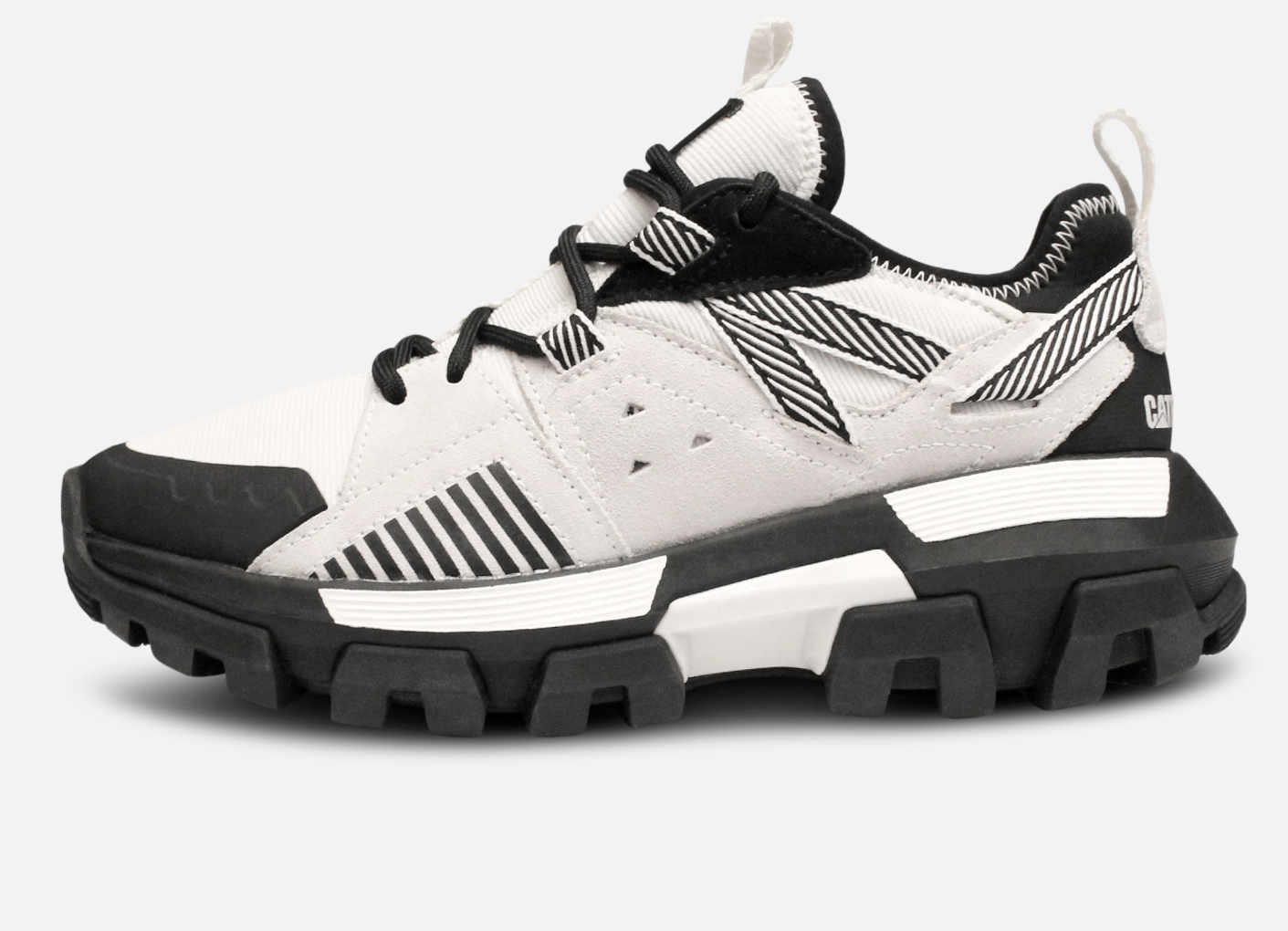 Caterpillar Womens Raider Sport Trainers in Black and White