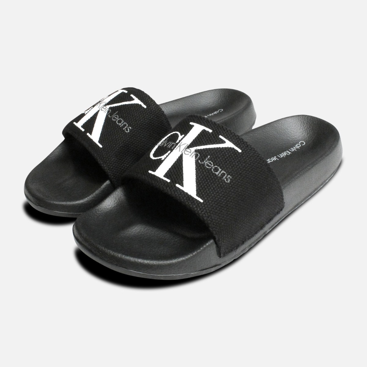 Calvin Klein Womens Chantal Slides in Black
