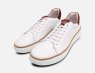 Anatomic Comfort Lace Up Mens Training Shoes in White Leather