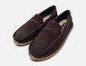 Barbour Dark Brown Suede Mens Albert Tartan Slippers