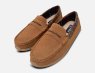 Barbour Light Brown Suede Mens Albert Tartan Slippers