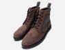 Barbour Mens Country Brogue Boots in Brown Nubuck Leather