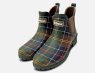 Barbour Wilton II Classic Green Tartan Chelsea Boot Welly