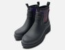 Barbour Black Tartan Neoprene Designer Chelsea Boot Wellies