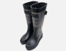 Barbour Dena II Designer Wellington Boots in Black Tartan