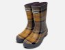Barbour Ladies Beige Tartan Waterproof Walking Wellies
