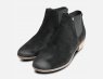 Barbour Waxy Matt Black Suede Cuban Heel Ankle Boots