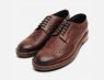 Sherman Premium Brown Leather Wingtip Lace Up Brogues