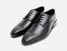 Black Polished Wingtip Formal Sherman Premium Dress Shoe