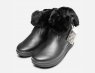 Gore Tex Black Leather Waterproof Fur Lined Winter Womens