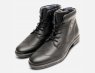 Bugatti Black Wingtip Mens Side Zip Designer Boots