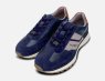 Bugatti Designer Mens Navy Blue Suede Leather Training Shoes