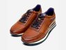 Bugatti Mens Cognac Brown Leather Training Shoes