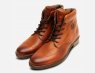 Bugatti Light Brown Wingtip Mens Side Zip Designer Boots