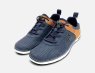 Bugatti Navy Blue Suede Tan Leather Designer Training Shoe