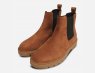 Calvin Klein Premium Tobacco Nubuck Leather Chelsea Boots