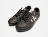 Black Calvin Klein Designer Womens Lace Up CK Sneakers