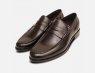 John White Dark Brown Formal Penny Loafer Shoes