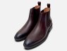 John White Premium Brown Polished Leather Chelsea Boots